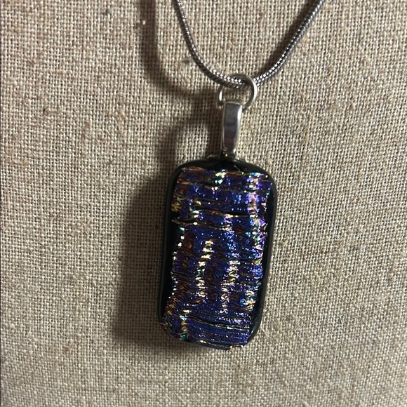 Elegant Multicolor Glass‎ Handmade Pendant Necklace